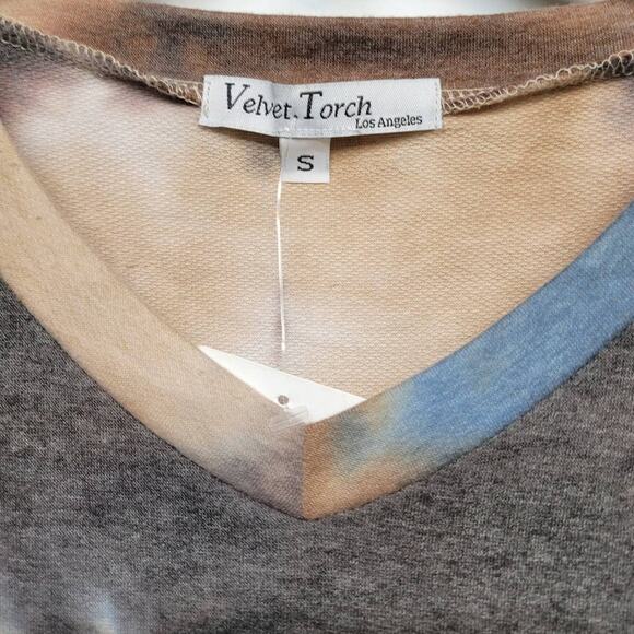 Velvet Torch Coco French Terry Babydoll Dress Small - Picture 6 of 6